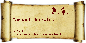 Magyari Herkules névjegykártya